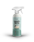 Weiße Sprühflasche eco:fy Lanolin Spray mit Schafmotiv