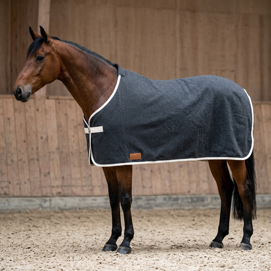 Abschwitzdecke 100% Baumwolle (für Ponys) — KI-generierte Beispieldarstellung