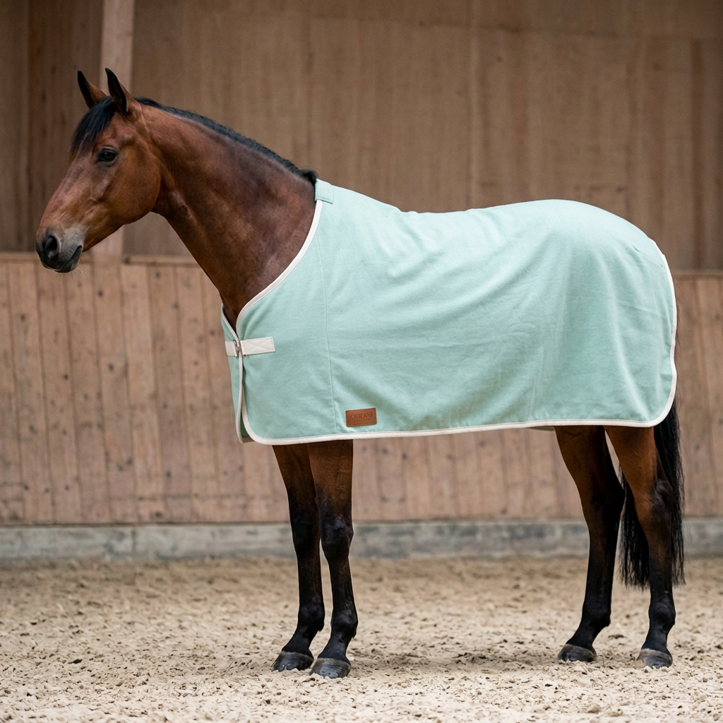 Abschwitzdecke 100% Baumwolle (für Ponys) — KI-generierte Beispieldarstellung