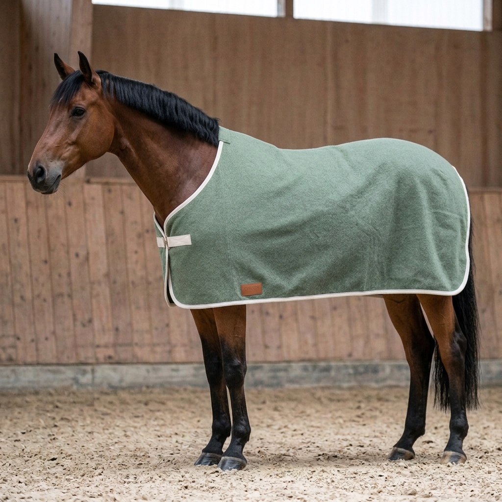 Abschwitzdecke 100% Baumwolle (für Ponys) — KI-generierte Beispieldarstellung