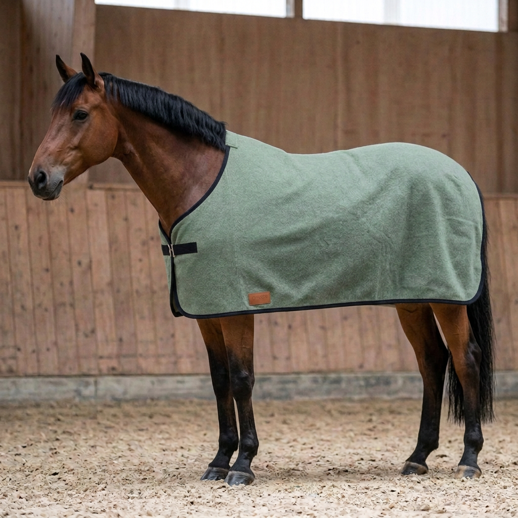 Abschwitzdecke 100% Baumwolle (für Ponys) — KI-generierte Beispieldarstellung