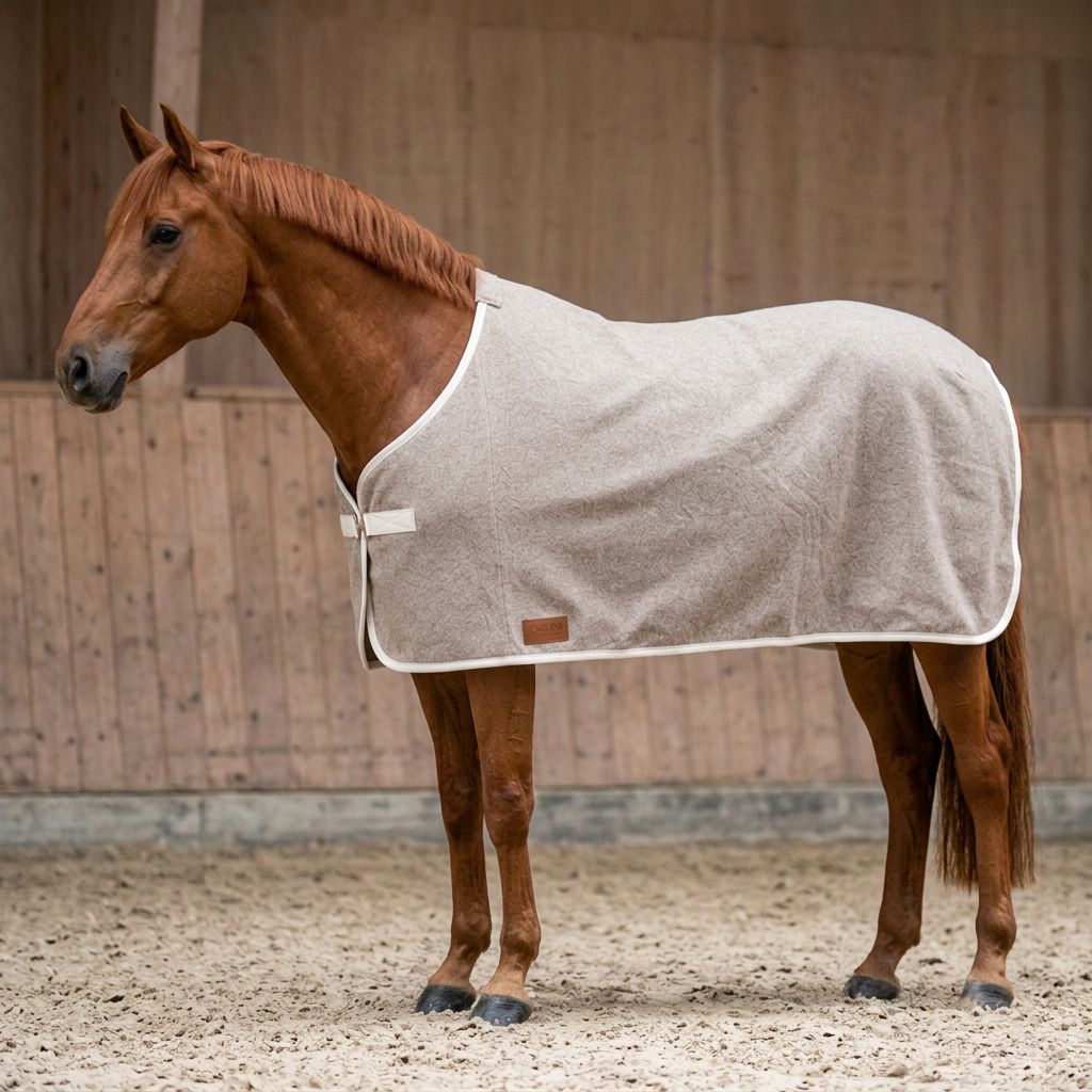 Abschwitzdecke 100% Baumwolle (für Ponys) — KI-generierte Beispieldarstellung