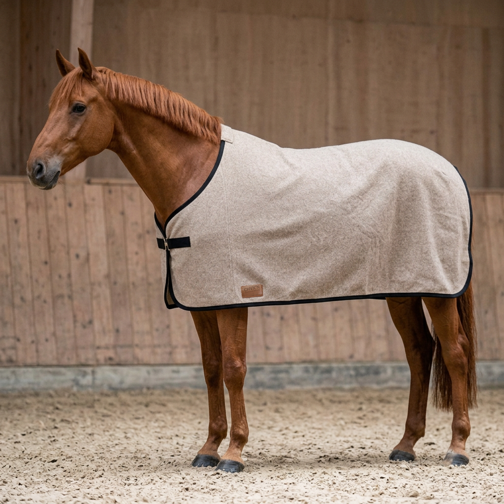 Abschwitzdecke 100% Baumwolle (für Ponys) — KI-generierte Beispieldarstellung