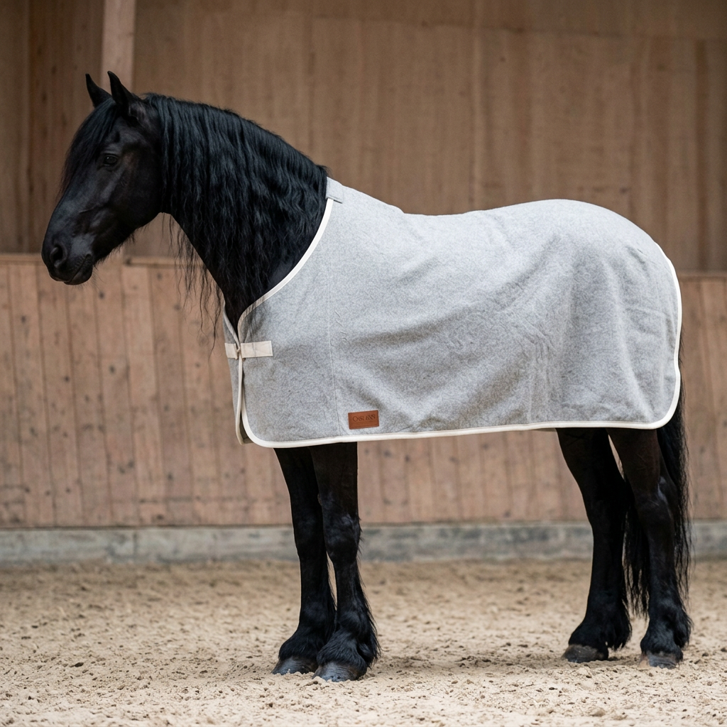 Abschwitzdecke 100% Baumwolle (für Ponys) — KI-generierte Beispieldarstellung