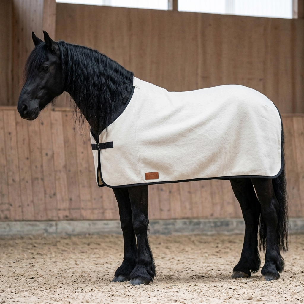 Abschwitzdecke 100% Baumwolle (für Ponys) — KI-generierte Beispieldarstellung