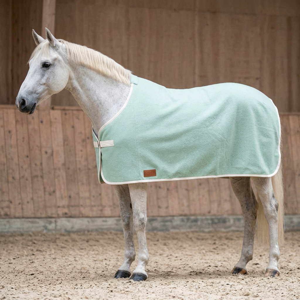 Abschwitzdecke 100% Baumwolle (für Ponys) — KI-generierte Beispieldarstellung