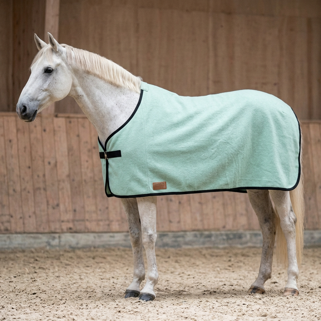 Abschwitzdecke 100% Baumwolle (für Ponys) — KI-generierte Beispieldarstellung