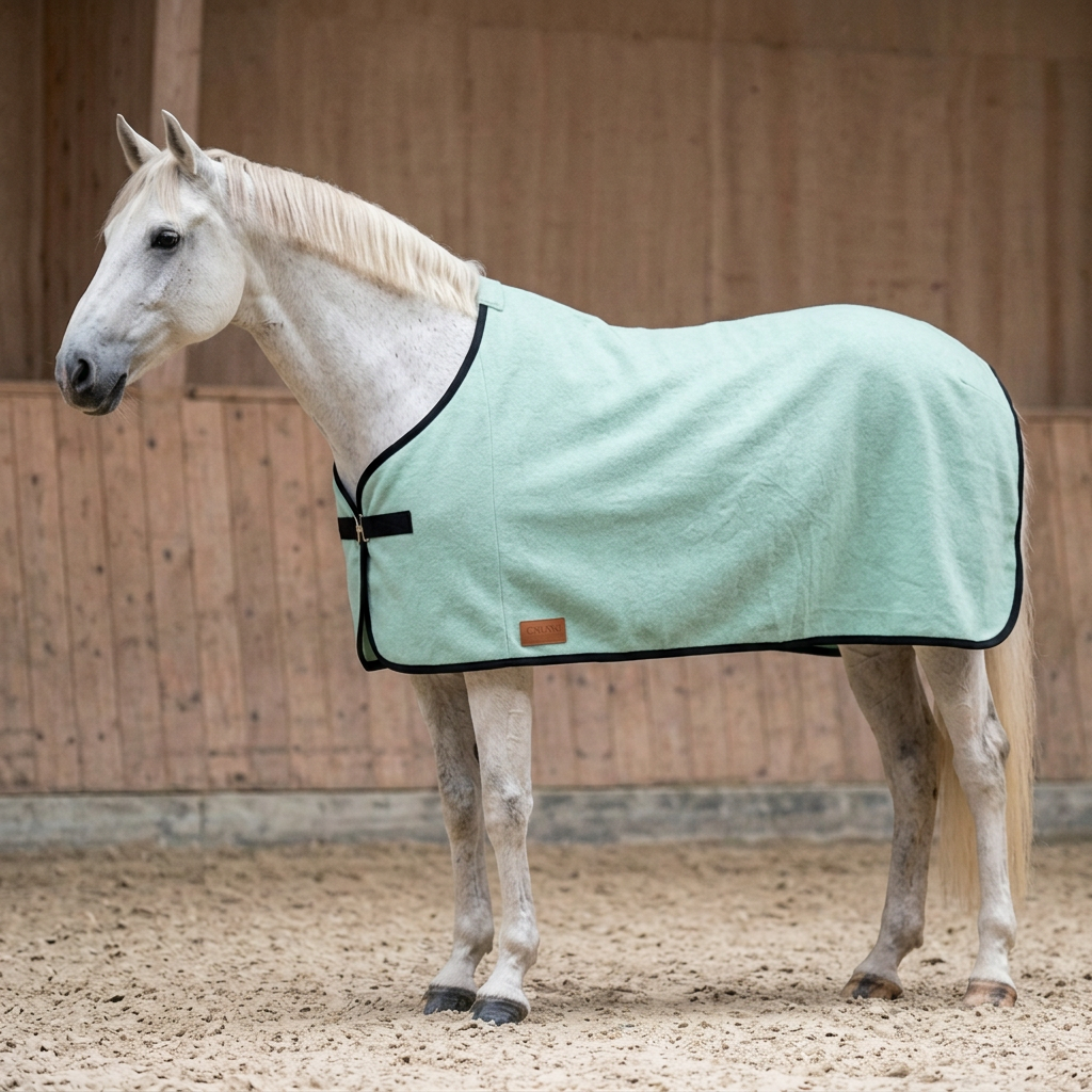 Abschwitzdecke 100% Baumwolle (für Ponys) — KI-generierte Beispieldarstellung