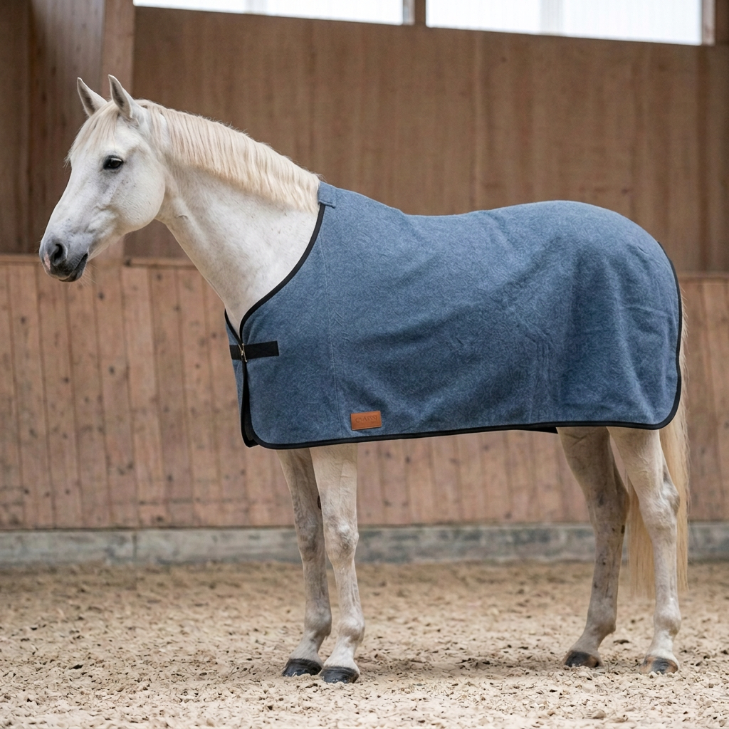 Abschwitzdecke 100% Baumwolle (für Ponys) — KI-generierte Beispieldarstellung